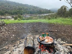 Folding GRILL with Drop in Hot PLATE & Hook