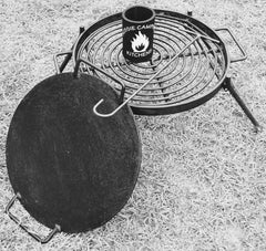 FOLDING GRILL with DROP IN HOT PLATE & HOOK Free Delivery $165