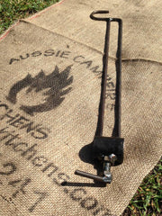 Billy Hook BBQ Swinging Hot Plate and Grill with Accessory Pack. Aussie Campfire Kitchens 100% Australian Made.