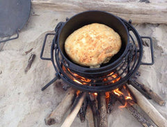 FOLDING GRILL with DROP IN HOT PLATE & HOOK Free Delivery $165