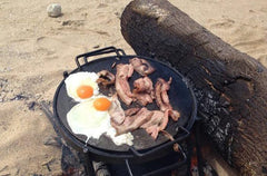 FOLDING GRILL with DROP IN HOT PLATE & HOOK Free Delivery $165