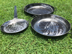 BBQ PAN, SKILLET & BABY BBQ PAN www.aussiecampfirekitchens.com