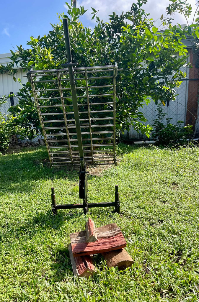 Australian Made Aus-Press with portable base and pegged supports 