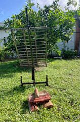 Australian Made Aus-Press with portable base and pegged supports 