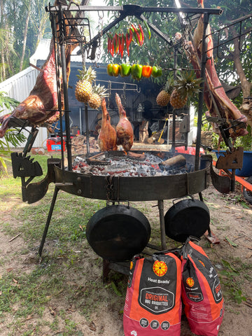 Big Fire Pit with Roof