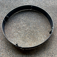 Fire Ring top view with 4 post support sleeves on display