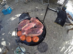 Camping Fire Pit & ACK Cooking Set Up