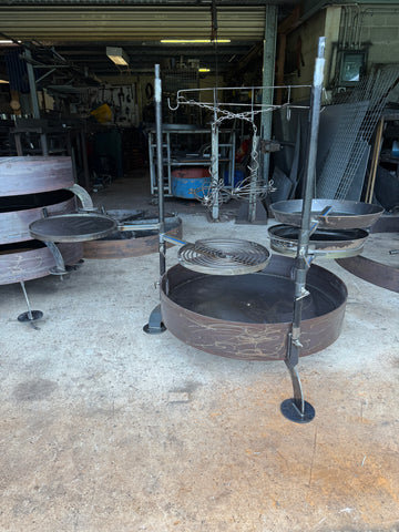 Campfire Round Pit with Fire Cooking Kit