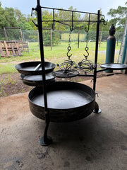 Campfire Round Pit with Fire Cooking Kit