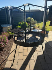 Big Fire Pit with Roof