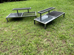 Parilla with warming rack hot plate and grill