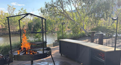 Big Fire Pit Roof Frame