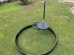 FIRE RING with SWINGING PLATE, GRILL & ACCESSORIES