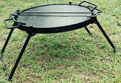 FOLDING GRILL with DROP IN HOT PLATE & HOOK Free Delivery $165