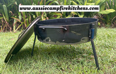 www.aussiecampfirekitchens.com Argentinian Aussie Disco.Hand Fabricated by Aussie Campfire Kitchens. 100% Australian Made & Owned Family Business.