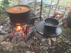 BBQ Swinging Hot Plate and Grill with Accessory Pack. Aussie Campfire Kitchens 100% Australian Made.