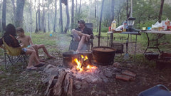 BBQ Swinging Hot Plate and Grill with Accessory Pack. Aussie Campfire Kitchens 100% Australian Made.