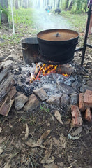 BBQ Swinging Hot Plate and Grill with Accessory Pack. Aussie Campfire Kitchens 100% Australian Made.