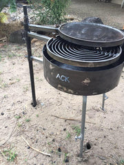 Camping Fire Pit, for use with Swinging Kits (no post included)