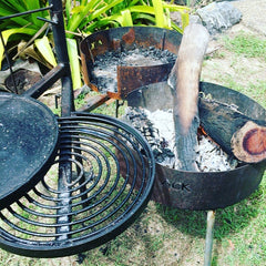 Camping Fire Pit, for use with Swinging Kits (no post included)