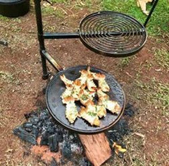 Aussie Campfire Kitchens Swinging Hot Plate and Grill www.aussiecampfirekitchens.com