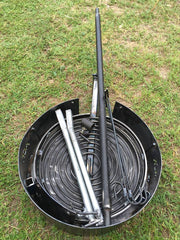 AUSSIE FIRE PIT with SWINGING HOT PLATE & GRILL