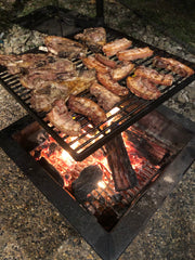 www.aussiecampfirekitchens.com SQUARE GRILL with the BACKYARD FIRE PIT & STABILISER 