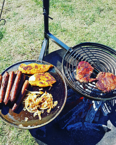 Swinging Hot Plate and Grill