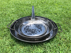 www.aussiecampfirekitchens.com ACK 3 PAN SET BBQ Pan, Baby BBQ Pan & Skillet 