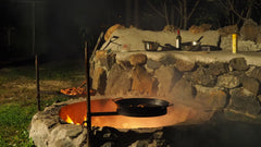 Aussie Campfire Kitchens BBQ  Pan www.aussiecampfirekitchens.com