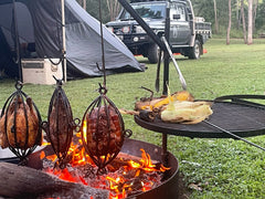 www.aussiecampfirekitchens.com Aussie Cooking Cage Triple pack