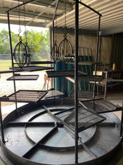 Fire Cage Aussie Campfire Kitchens www.aussiecampfirekitchens.com