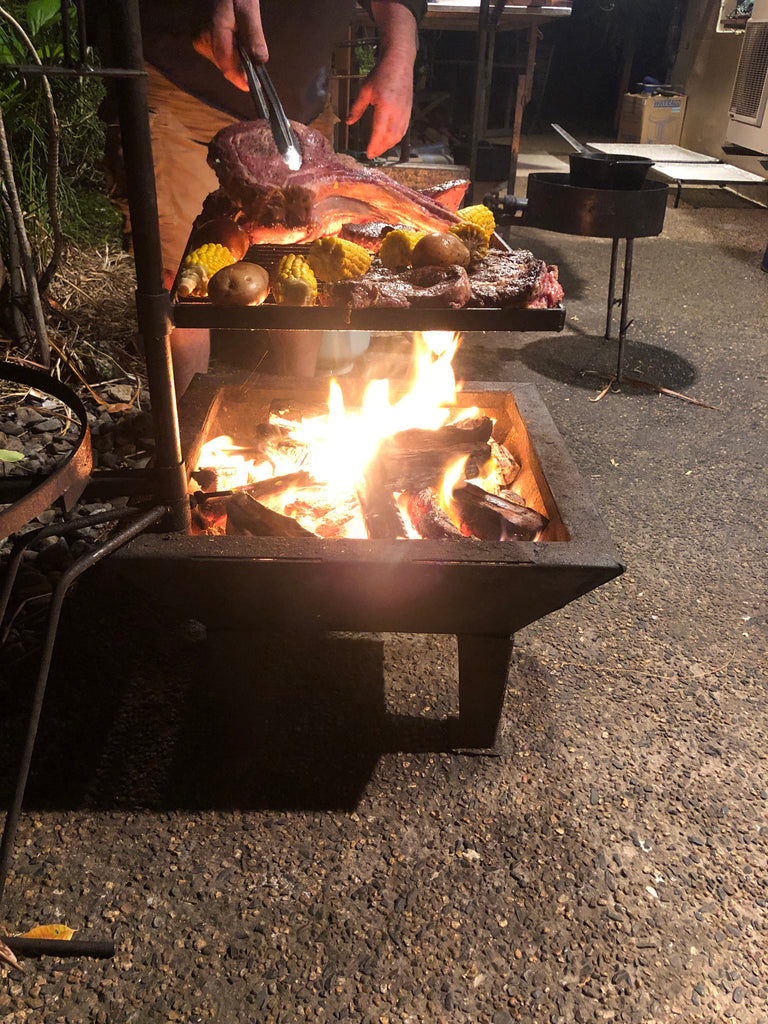 Original Braten Campfire Grill  Backyard bbq pit, Backyard grilling