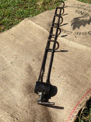 Utensil rack accessory for campfire cooking organization